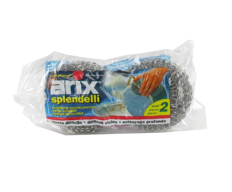 ARIX SPUGNE ACCIAIO ZINCATE 2 PZ        