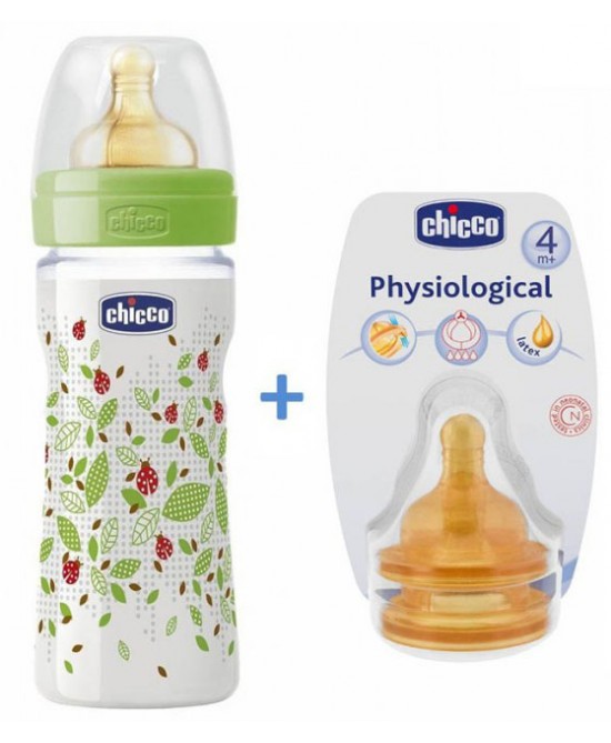 CHICCO BENESSERE BIBERON+TETTAREL 4M    