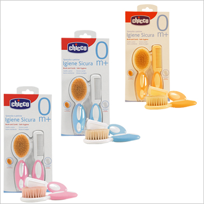 CHICCO SPAZZOLA E PETTINE AZZURRO       
