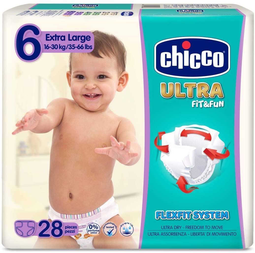 CHICCO PANNOLINI ULTRA 6 EXTRALARGE     