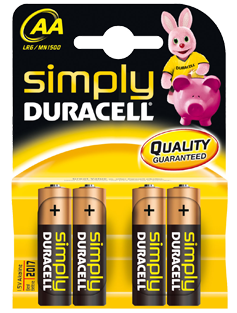 DURACELL SIMPLY STILO AA 4PZ            