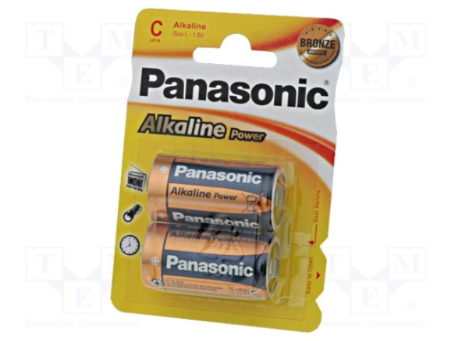 PANASONIC MEZZA TORCIA 2 PZ ALKALINE    