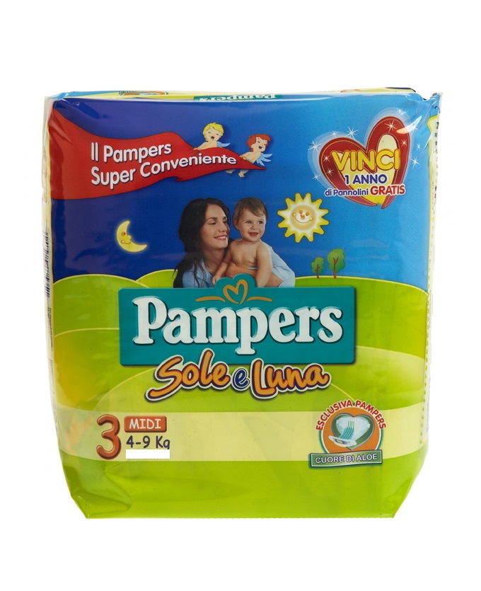 PAMPERS SOLE E LUNA III  MIDI           