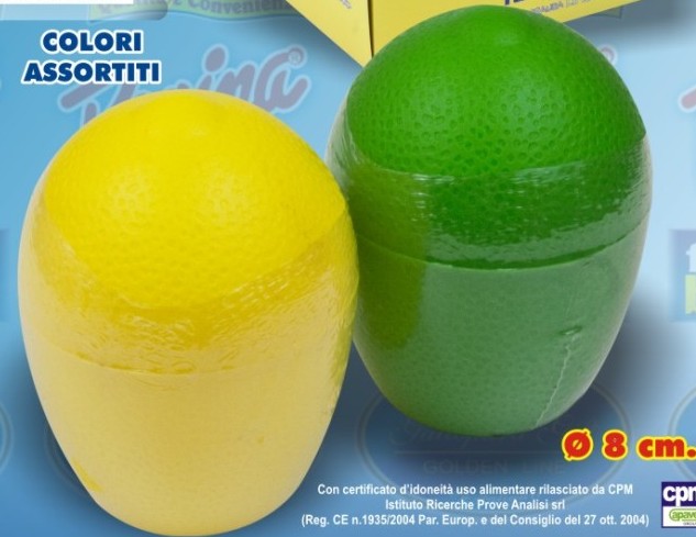 CONTENITORE FORMA LIMONE 8CM            