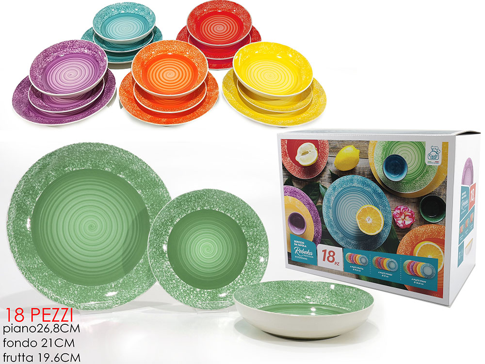 SERVIZIO TAV. 18PZ REBEKA MULTICOLOR    