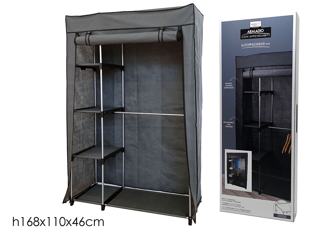 ARMADIO TNT 110X46X168 GRIGIO           