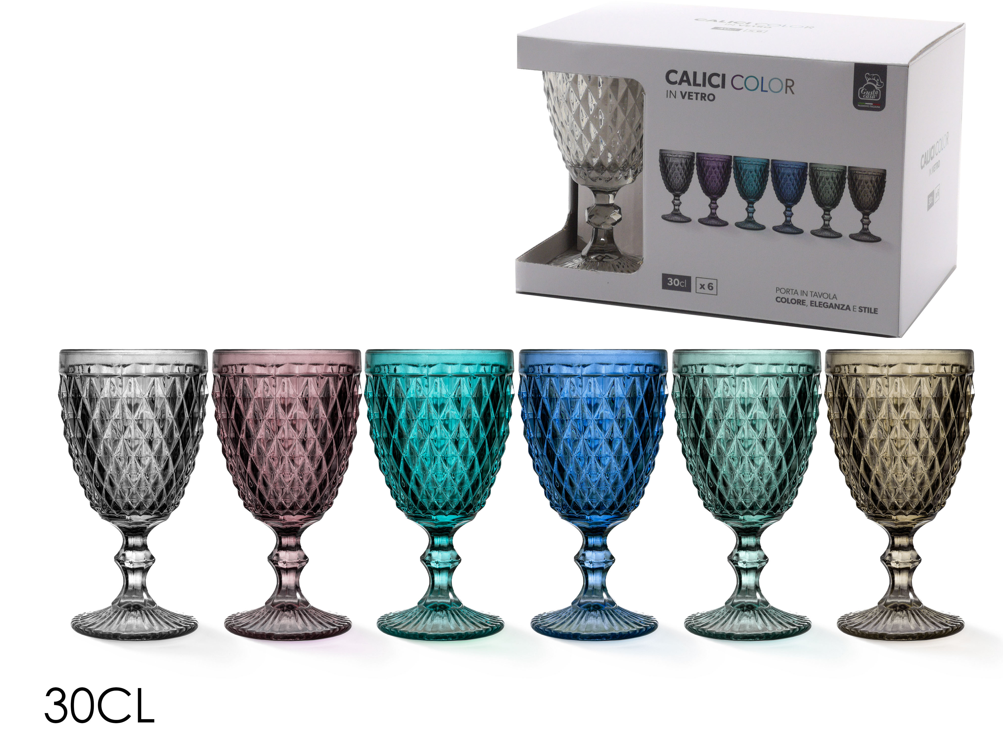 SET 6 CALICI IMPERIALE 30CL 6ASS        