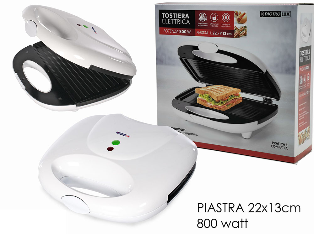 TOSTIERA 800W BIANCA                    