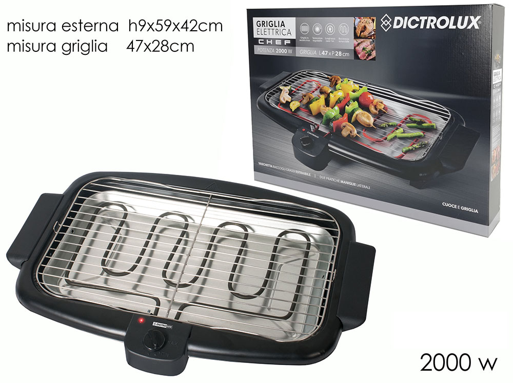 GRIGLIA ELETTRICA 2000W 