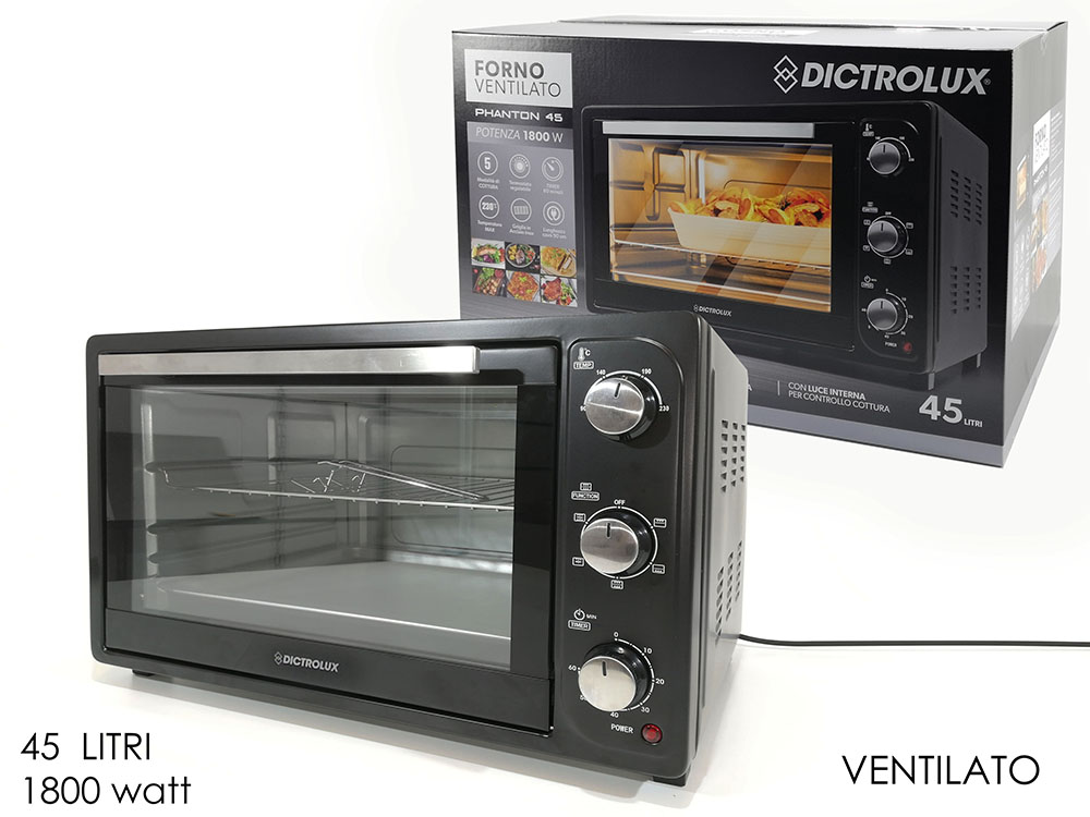 FORNO ELET.VENT. PHANTON 45LT 1800W     