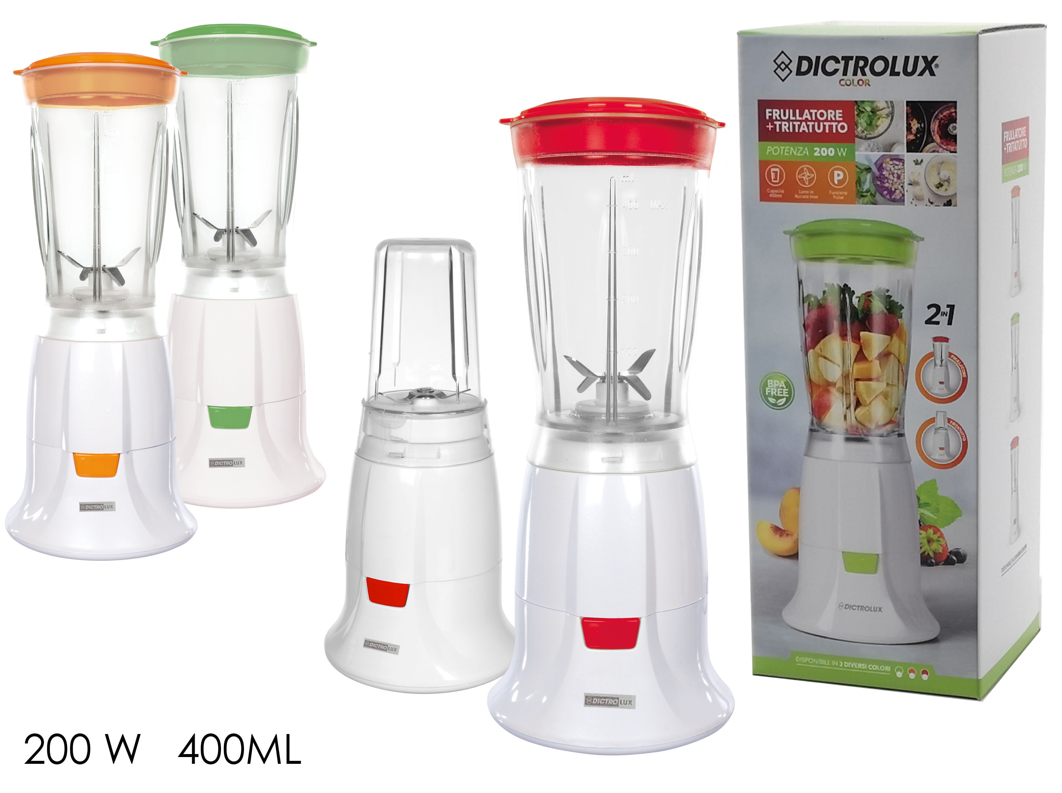 FRULLATORE 0.4LT C/TRITATUT. 200W 3A    