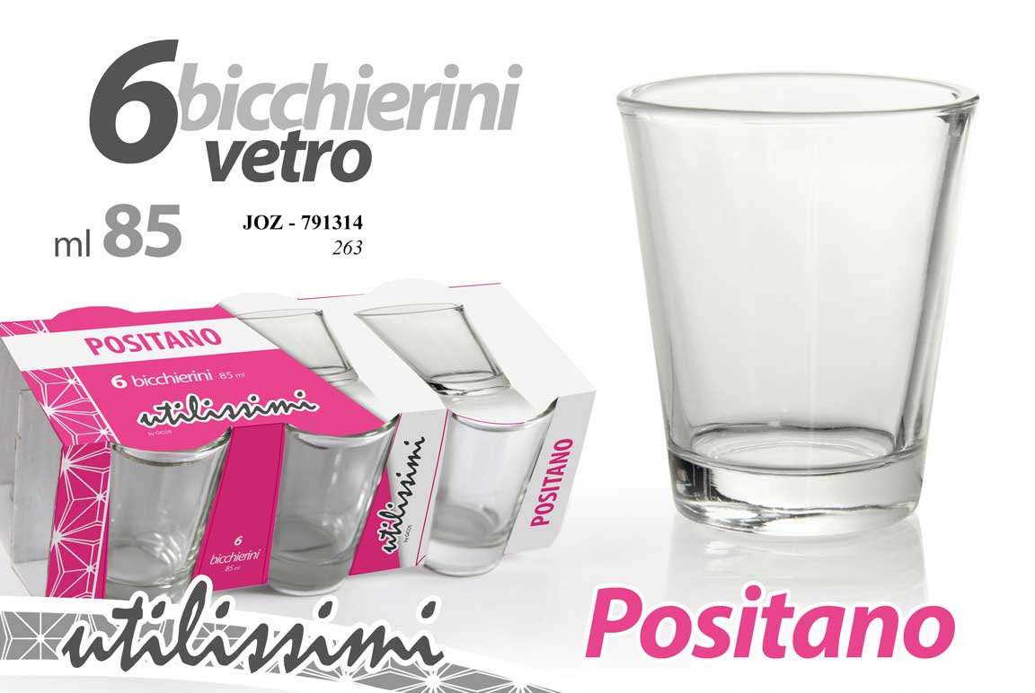 POSITANO BICCHIERINI 6PZ 85ML           