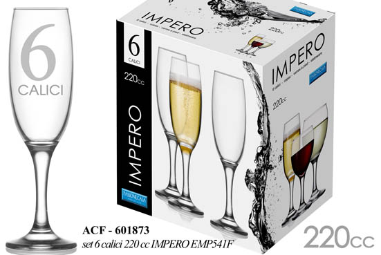 IMPERO CALICI FLUTE 6PZ 22CL            