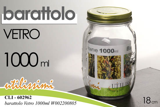 BARATTOLO VETRO 1L                      