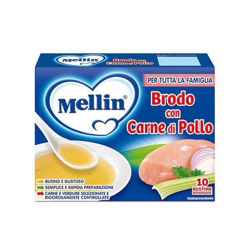 MELLIN BRODO POLLO 10X5GR               