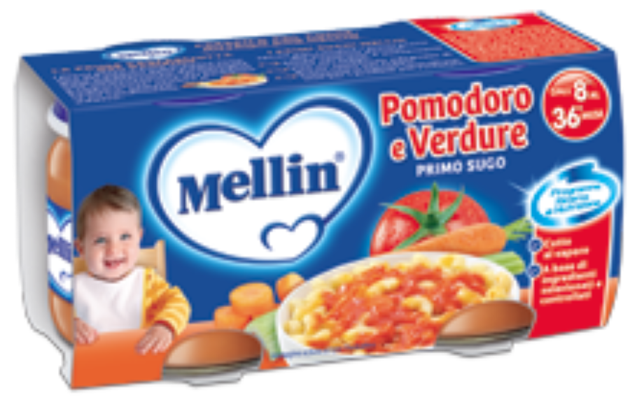 MELLIN PRIMOSUGO 2X80GR POMODORO        