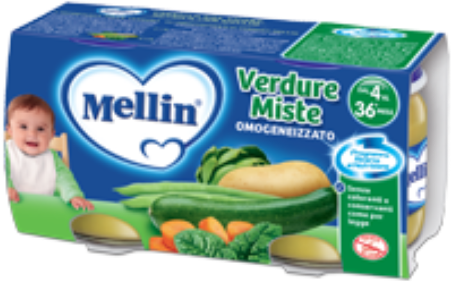 MELLIN OMOGEN.2X80GR VERDURE MISTE      