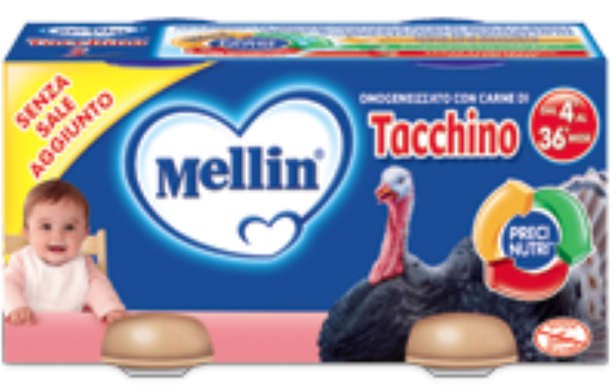 MELLIN OMOGEN.2X80GR TACCHINO           