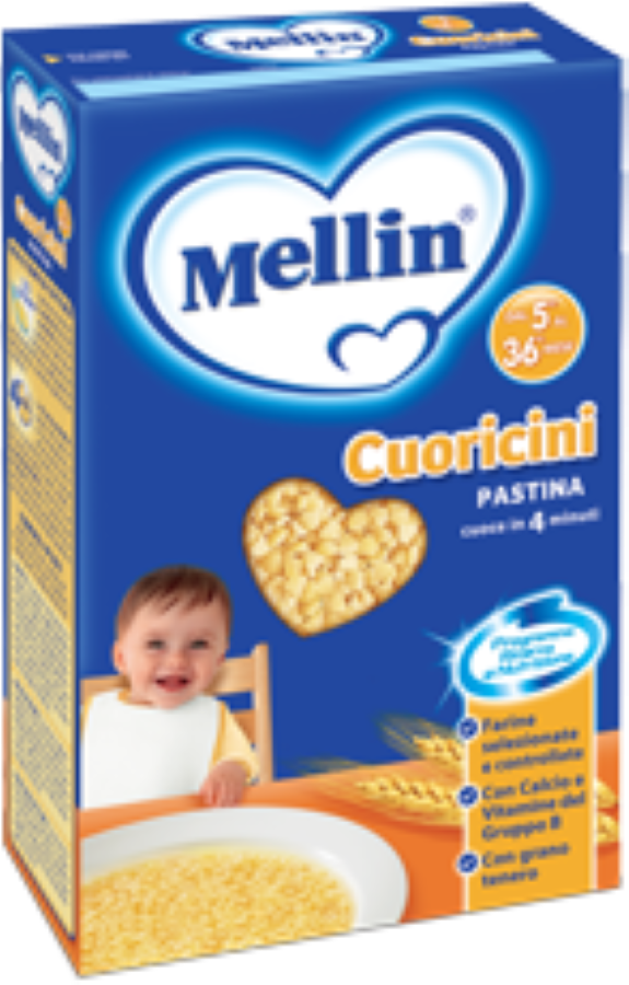 MELLIN PASTINA CUORICINI 350GR          