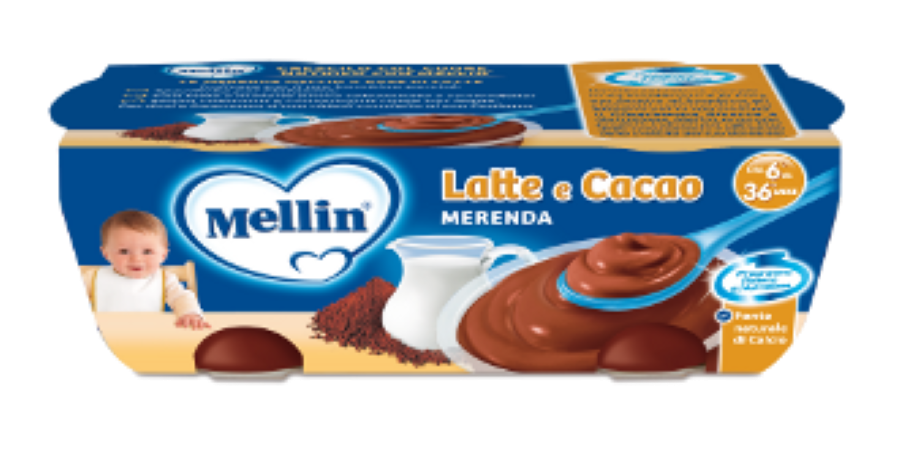 MELLIN MERENDA LATTE 2X100GR CACAO      