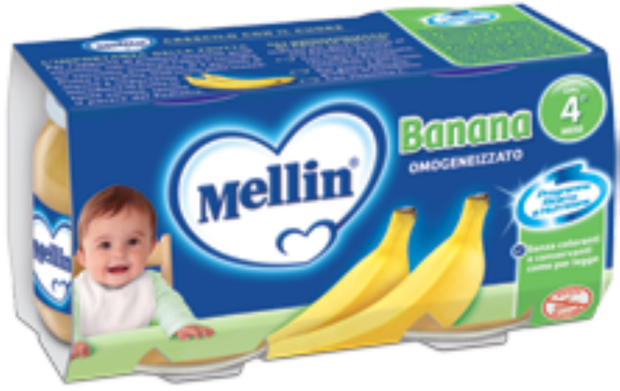 MELLIN OMOGEN.2X100GR BANANA            