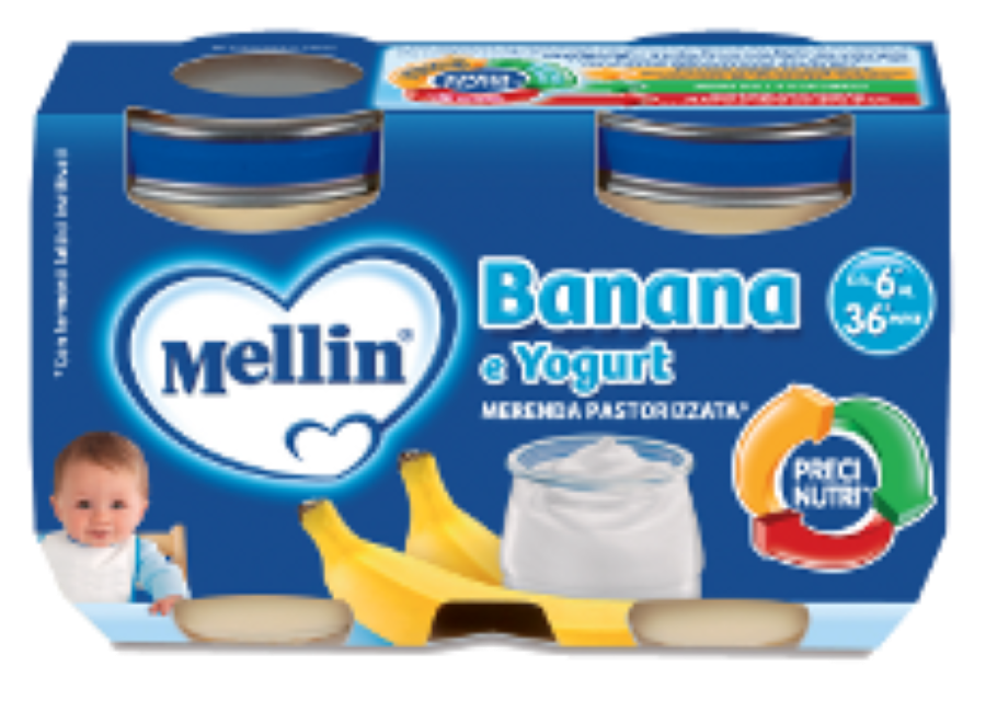 MELLIN MERENDA YOGURT 2X120GR BANANA    