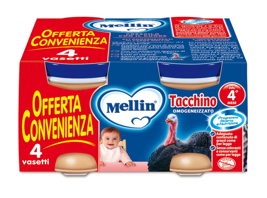 MELLIN OMOGEN.4X80GR TACCHINO           