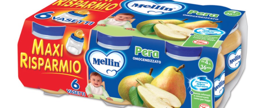 MELLIN OMOGEN.6X100GR PERA              