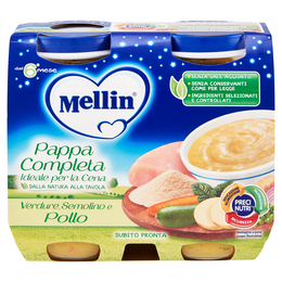 MELLIN CENA POLLO/VERD 2X200GR          