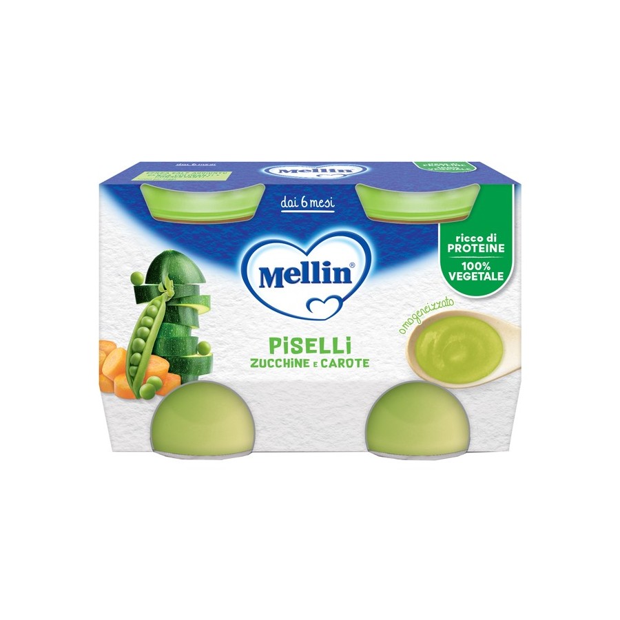 MELLIN OMOGEN.2X130GR PISELLI CAROTE    