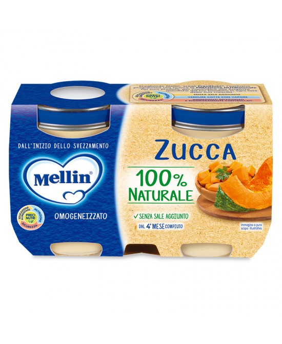 MELLIN OMOGEN.2X125 GR ZUCCA 100%       