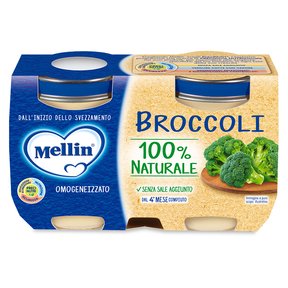 MELLIN OMOGEN.2X125 GR BROCCOLI 100%    