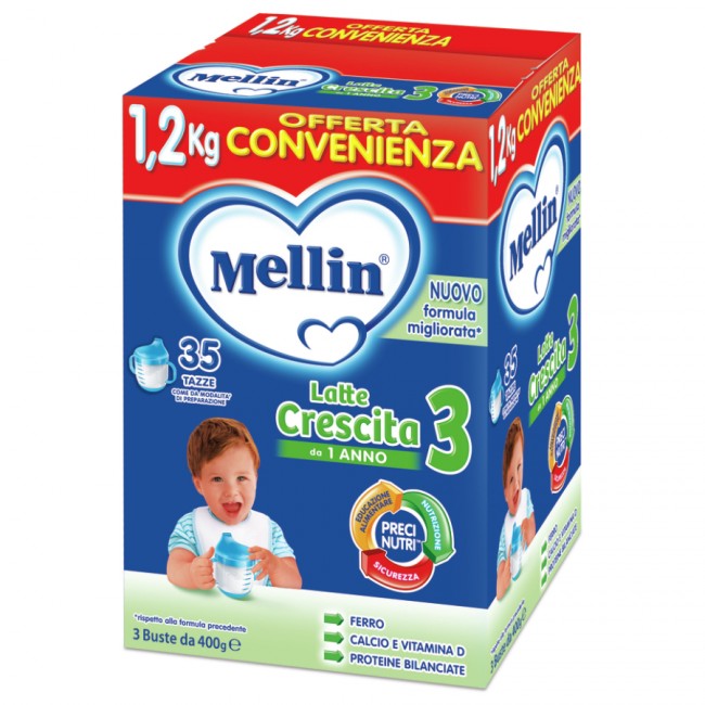 MELLIN LATTE 3 CRESCITA  GUM 1200GR     