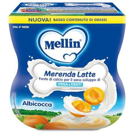 MELLIN MERENDA LATTE 2X100GR ALBICOC    