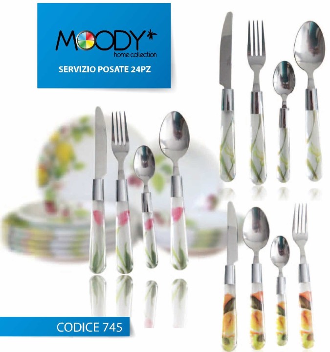 MOODY POSATE 24PZ COORDINATO PIATTI     