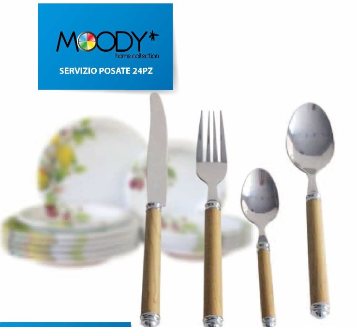 MOODY POSATE 24 PZ LEGNO LUSSO 8702     