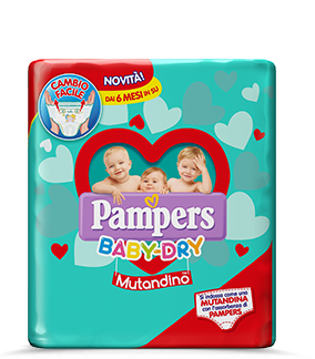 PAMPERS BABY DRY MUTANDINO XLARGE       