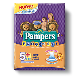 PAMPERS PROGRESSI 5+ LARGE              