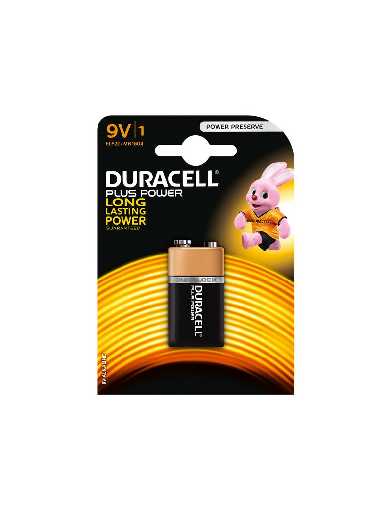 DURACELL PLUS TRANSISTOR 9V             