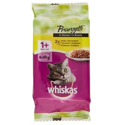 WHISKAS CARNI BIANCHE 6 PZ X  50GR      