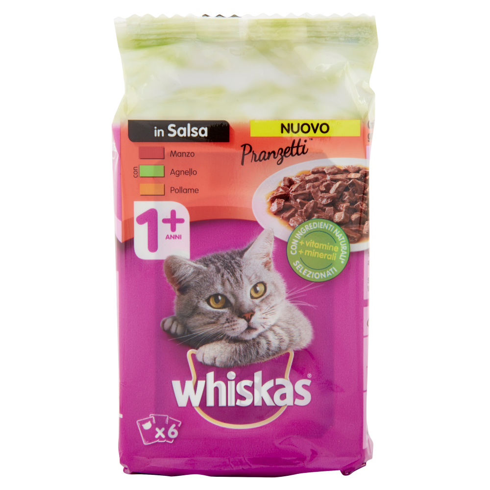 WHISKAS CARNE MISTA 6 PZ X 50 GR        