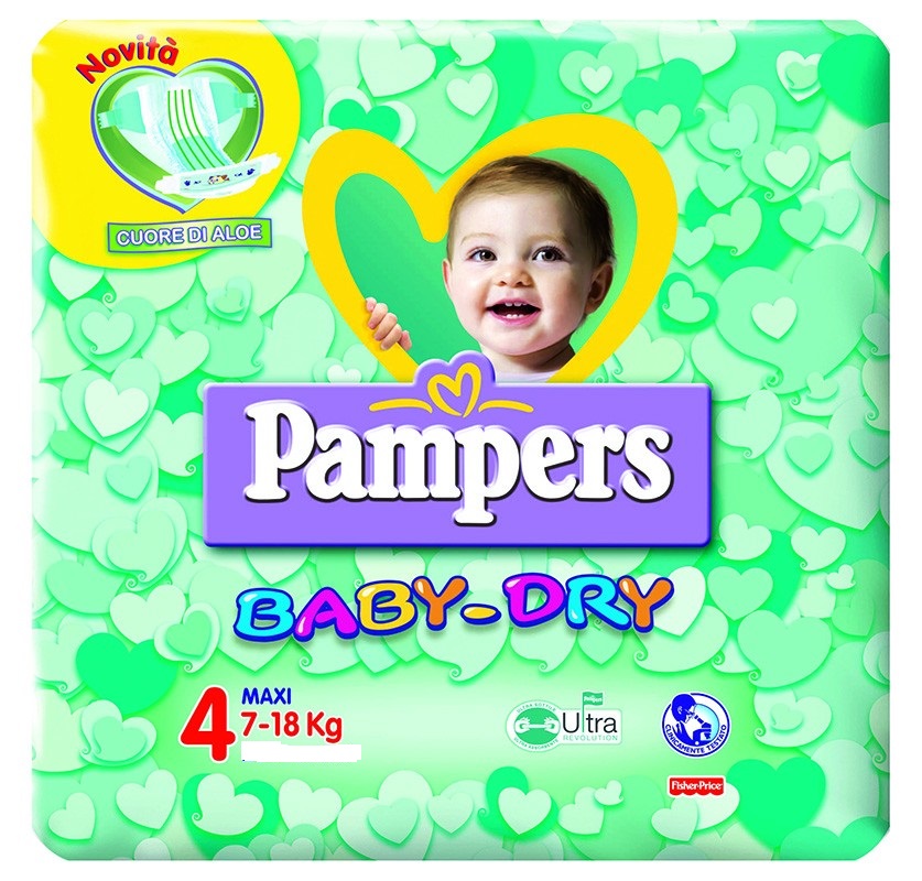 PAMPERS PANNOLINI  BABY DRY IV MAXI     