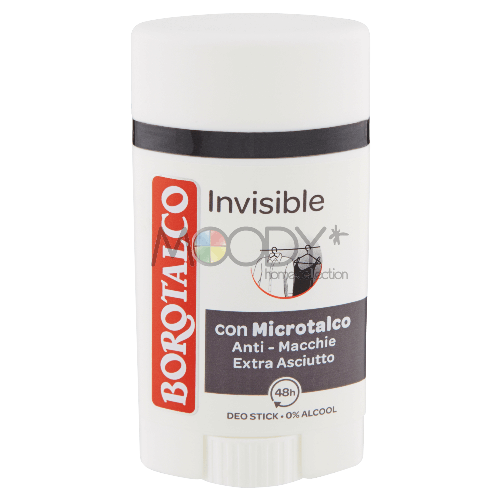 BOROTALCO DEO STICK 40ML INVISIBLE      