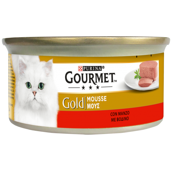 GOURMET GOLD 85GR MOUSSE MANZO          