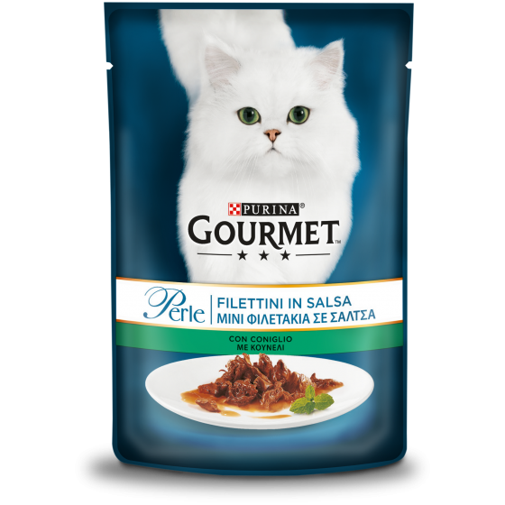 GOURMET PERLE 85GR FILETTINI CONIGLI    