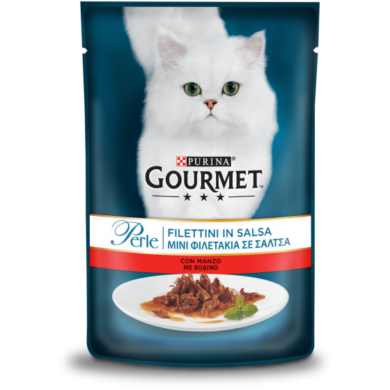 GOURMET PERLE 85GR FILETTINI MANZO      