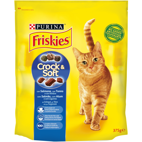 FRISKIES CAT CROCKSOFT 375GR SALMONE    