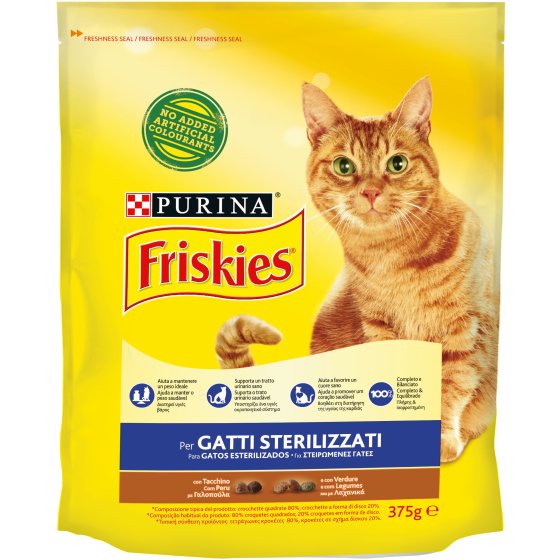 FRISKIES CAT 375GR TACCHINO VERDURE     