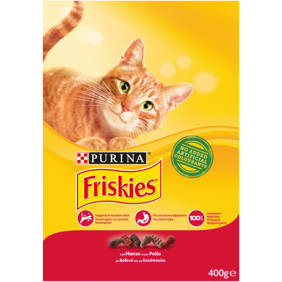 FRISKIES CAT CROCCANT. 400GR MANZO      