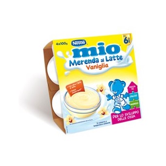 MIO MERENDA DESSERT 4X100GR VANIGLIA    